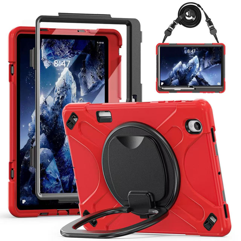 Load image into Gallery viewer, Samsung Galaxy Tab S12 Plus (2026) 12.4" - Multifunctional Shockproof Heavy Duty Series Case With Shoulder Strap
