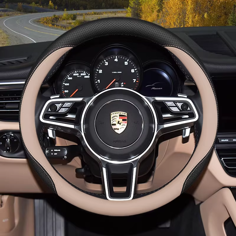 Load image into Gallery viewer, Porsche Ultra-Thin Anti-Slip Steering Wheel Cover For Taycan, Cayenne, Macan, Panamera, 718 - i-Station Mobile Phone &amp; Electronic Device Repair and Accessories
