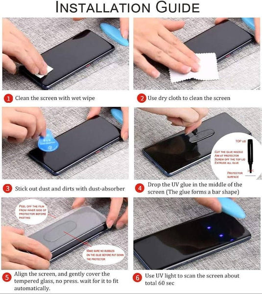 [UV Glue] [HD] OPPO Find X2 Neo / Reno3 Pro 5G - UV Full Covered Curved 9H Tempered Glass Screen Protective Protector