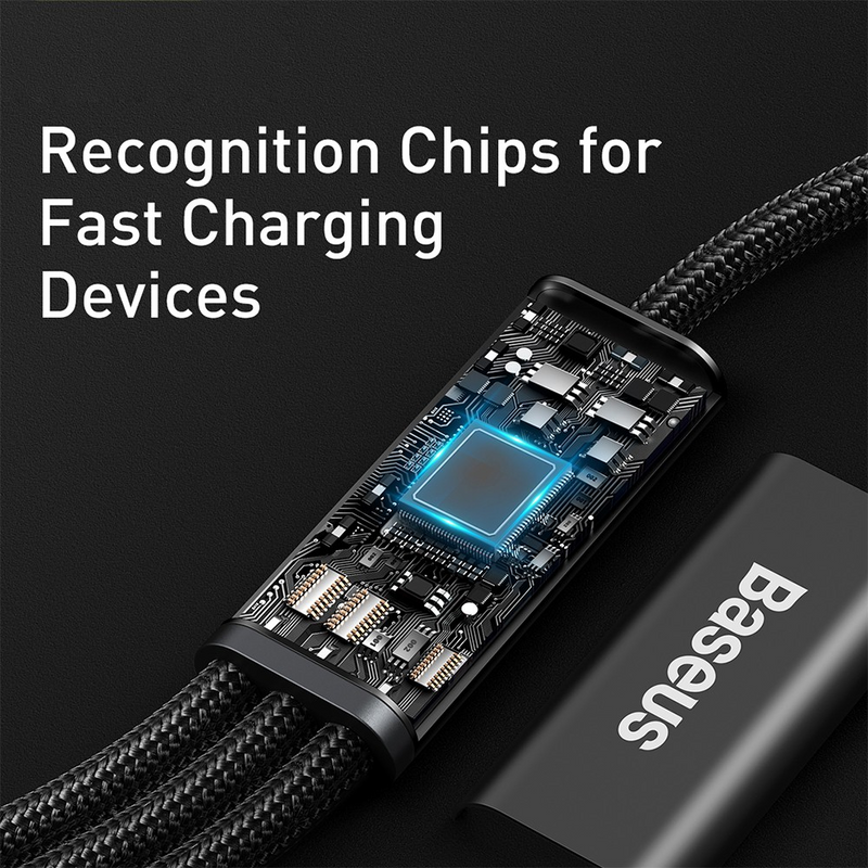 Load image into Gallery viewer, Baseus Rapid Series 3-in-1 Fast Charging Data Cable Type-C to C+L+C PD 20W 1.5M - i-Station Mobile Phone &amp; Electronic Device Repair and Accessories

