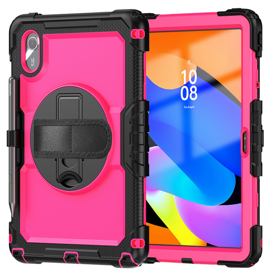 [Built-in 360° Rotating Hand Strap & Stand] Lenovo Idea Tab 11” 2025 (TB336FU/TB336ZU) Shockproof With Screen Protector Pencil Holder Heavy Duty Series Case