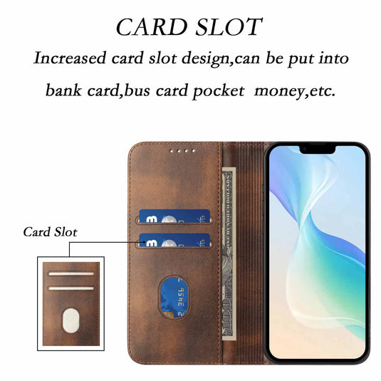 [With Card Slot] Samsung S25/Plus/Ultra/Edge - Multi Functional Leather Flap Wallet Series Case