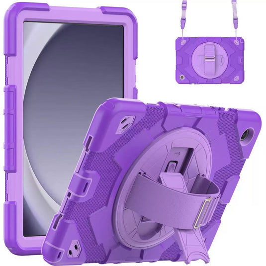 [Built-in Rotating Stand] Samsung Galaxy Tab A9 8.7" 2023 (SM-X110/SM-X115) Silicone Full-cover Children's Drop-resistant Case