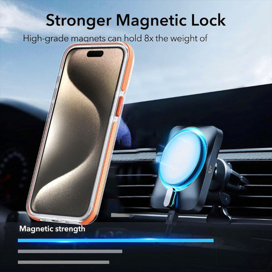 [Magsafe Compatible][With Ring Bracket] Apple iPhone 15/Plus/Pro/Pro Max Gradient Color Shockproof Essentials Series Case