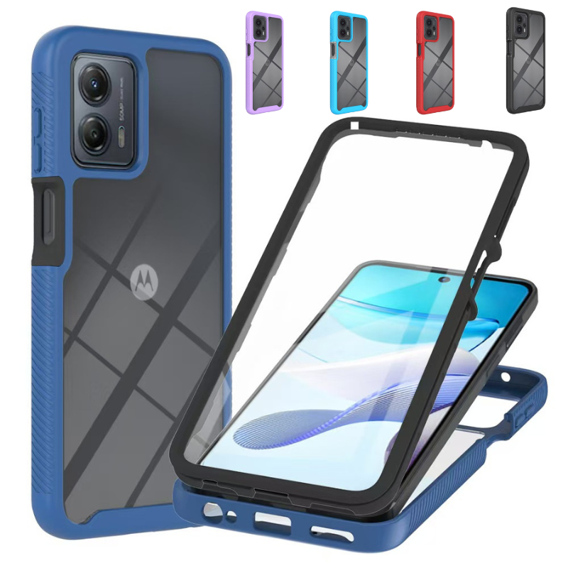 Load image into Gallery viewer, [Built-in Ring Bracket][Built-in Screen Protector] Motorola Moto G30/20/10/10 Power Transparent 2-in-1 Shockproof Heavy Duty Series Case
