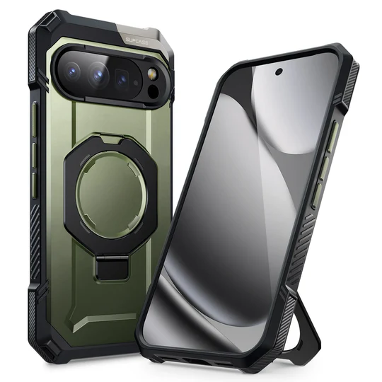 Load image into Gallery viewer, Google Pixel 10 Pro XL SUPCASE Strong Magneti Kickstand TPU Airbag Transparent Protective Case
