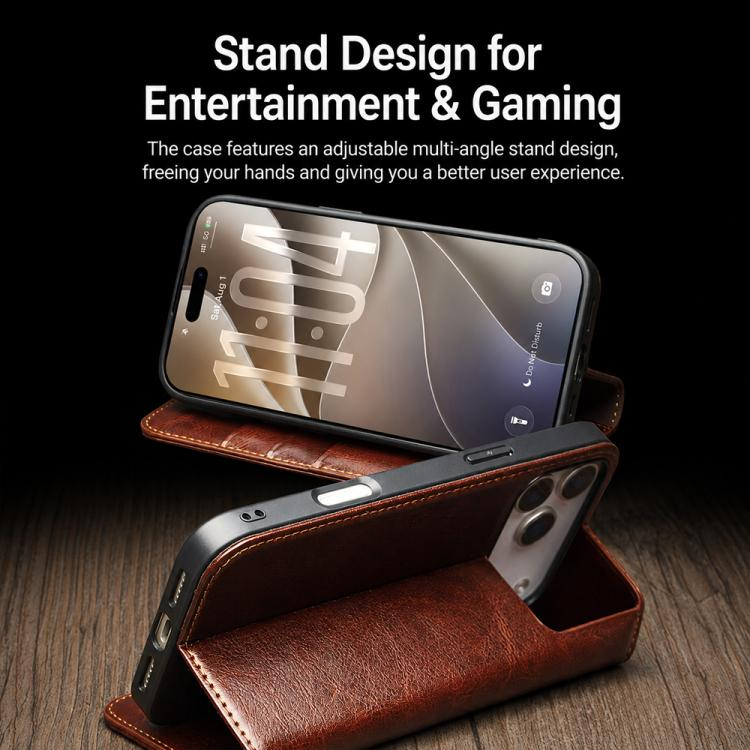 Load image into Gallery viewer, [With Card Slot] Apple iPhone 17 / 18 Pro - Genuine Leather Flip Stand Wallet Series Case
