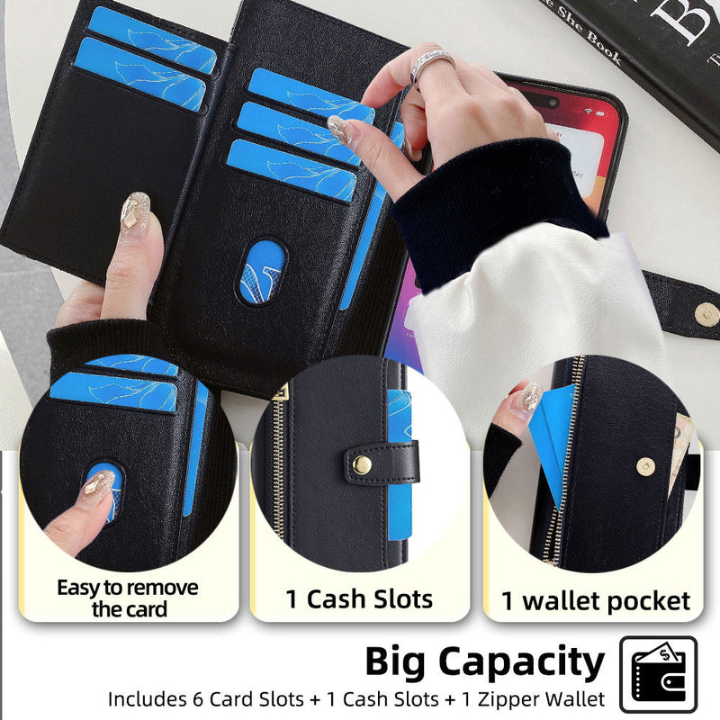 Load image into Gallery viewer, [Built-in Card Slot][With Lanyard] Motorola Moto G24/G04/E14 Leather Flip Shockproof Wallet Series Case
