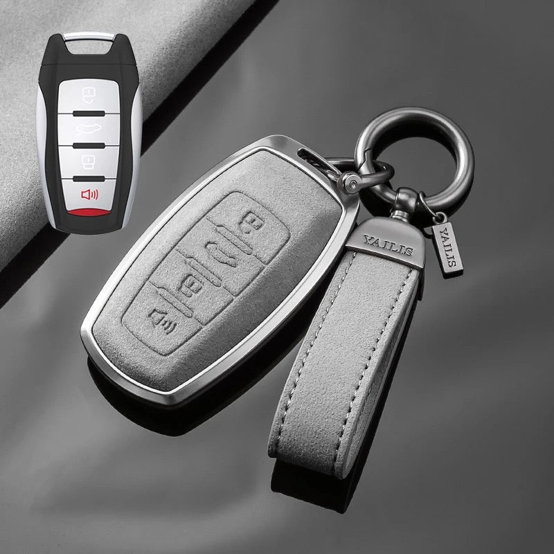 Load image into Gallery viewer, Great Wall High-Quality Suede Car Key Fob Case Cover For Haval Raptor, Dargo 2nd Gen, Xiaolong Max, Shenshou, H6
