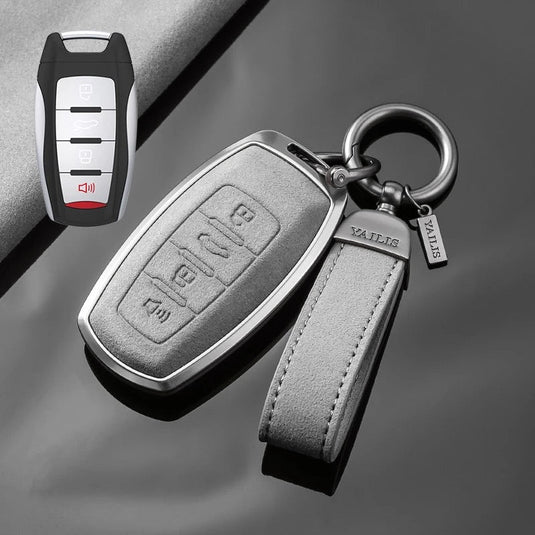 Great Wall High-Quality Suede Car Key Fob Case Cover For Haval Raptor, Dargo 2nd Gen, Xiaolong Max, Shenshou, H6