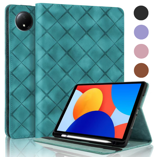 [Built-in Pencil Holder] Xiaomi Redmi Pad SE 8.7’’ (2024) Diamond Pattern Leather Business Case