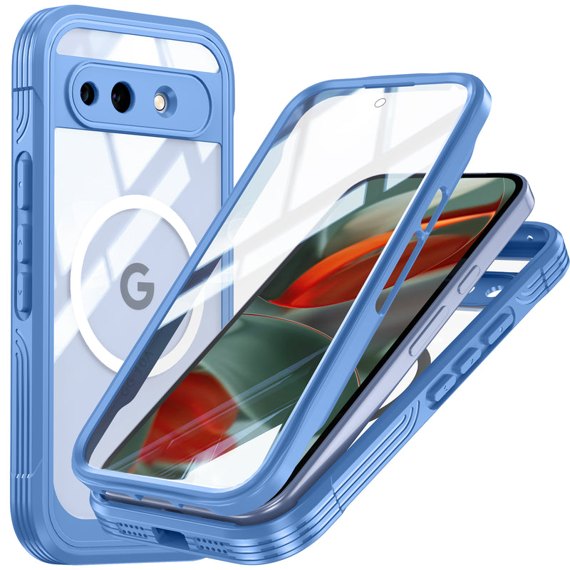 Load image into Gallery viewer, [Magsafe Compatible][Built-in Glass Screen Protector] Google Pixel 10A - Transparent Full Covered Shockproof Lifeproof Series Case - i-Station Mobile Phone &amp; Electronic Device Repair and Accessories
