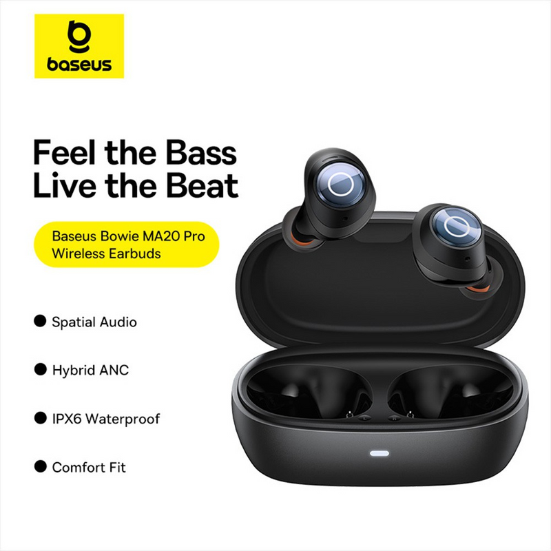 Load image into Gallery viewer, Baseus Bowie MA20 Pro True Wireless Earphones-Cluster Black
