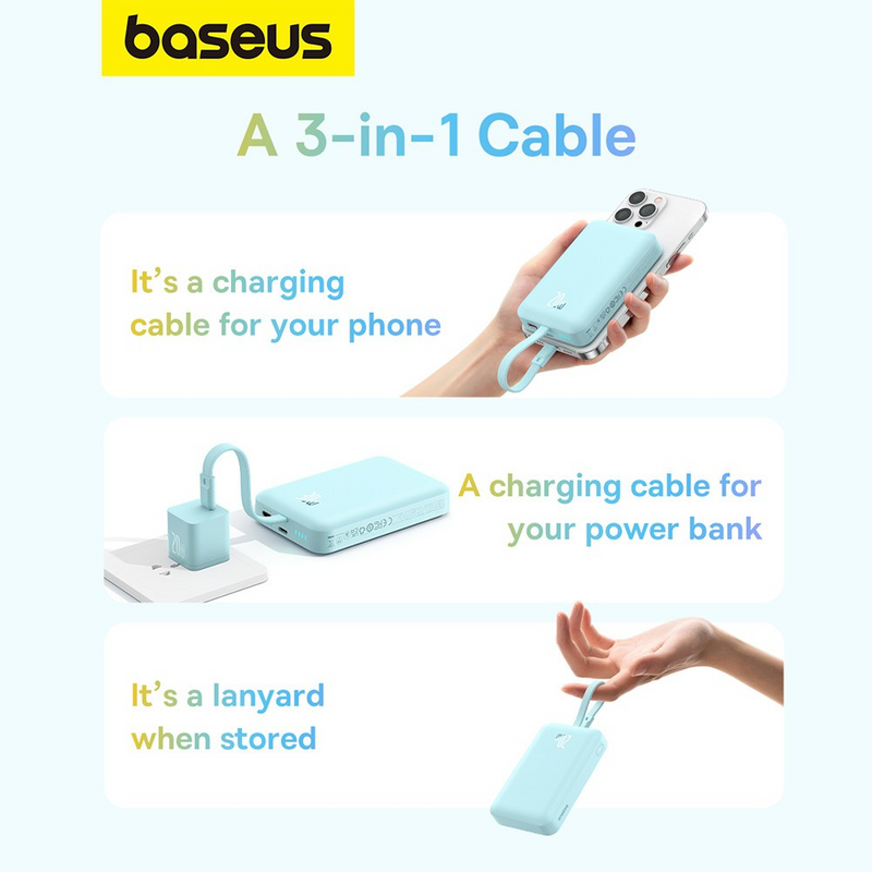 Load image into Gallery viewer, Baseus Magnetic Mini Wireless Fast Charge Power Bank iP Edition 10000mAh 20W

