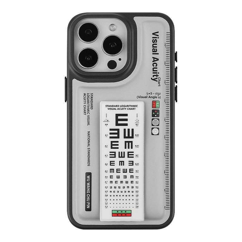 Load image into Gallery viewer, [Built-in Stand] Apple iPhone 13/Pro/ Pro Max Eye chart style phone case with sponge pressure relief technology Shockproof Fashion Series Case
