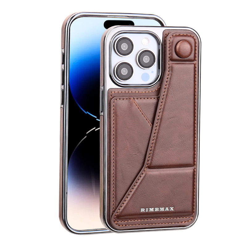 Load image into Gallery viewer, [With Card Slot] Apple iPhone 12/Pro/Pro Max Electroplated Shockproof Genuine Leather Series Case
