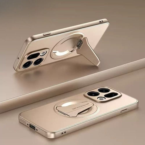 [Magsafe Compatible] OPPO Find X9/Pro - Foldable Matte Magnetic Stand Full-Cover Shockproof Case