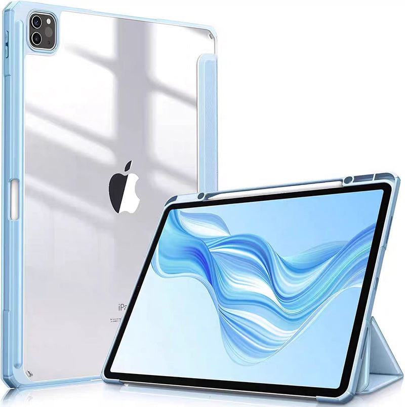 Load image into Gallery viewer, Apple iPad Pro 12.9-inch 4/5/6th Gen (2020/2021/2022) Acrylic Transparent Tablet Case with Pencil Slot
