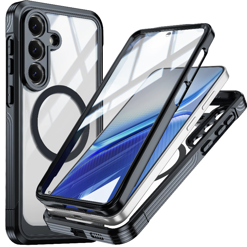 Load image into Gallery viewer, [FS Series][MagSafe Compatible] Samsung Galaxy S26 FE - Transparent Full Covered Waterproof Shockproof Armor Case
