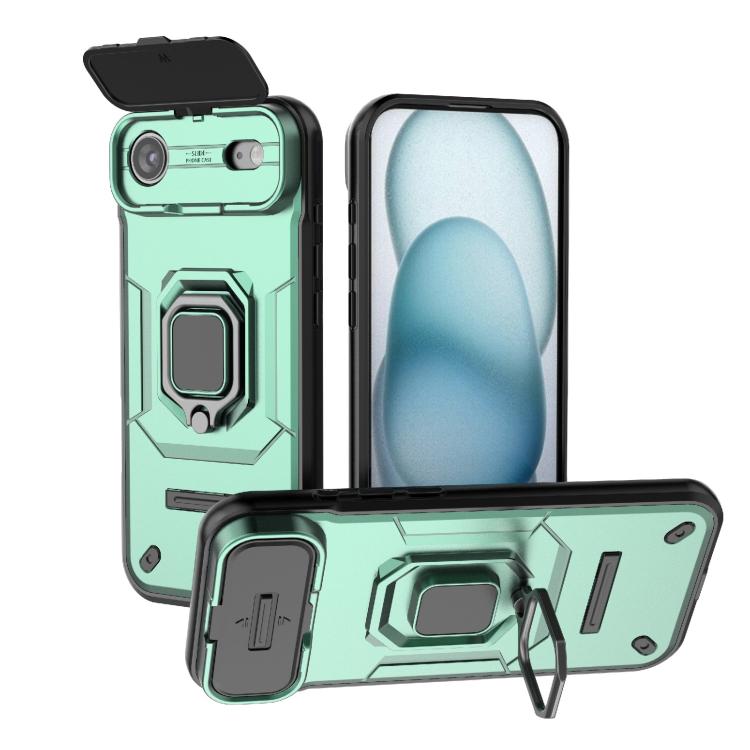 Load image into Gallery viewer, [With Lens Cover][Built-in Stand] Apple iPhone 17/Air/Pro/Max - Shield Shockproof Rugged Heavy Duty Case

