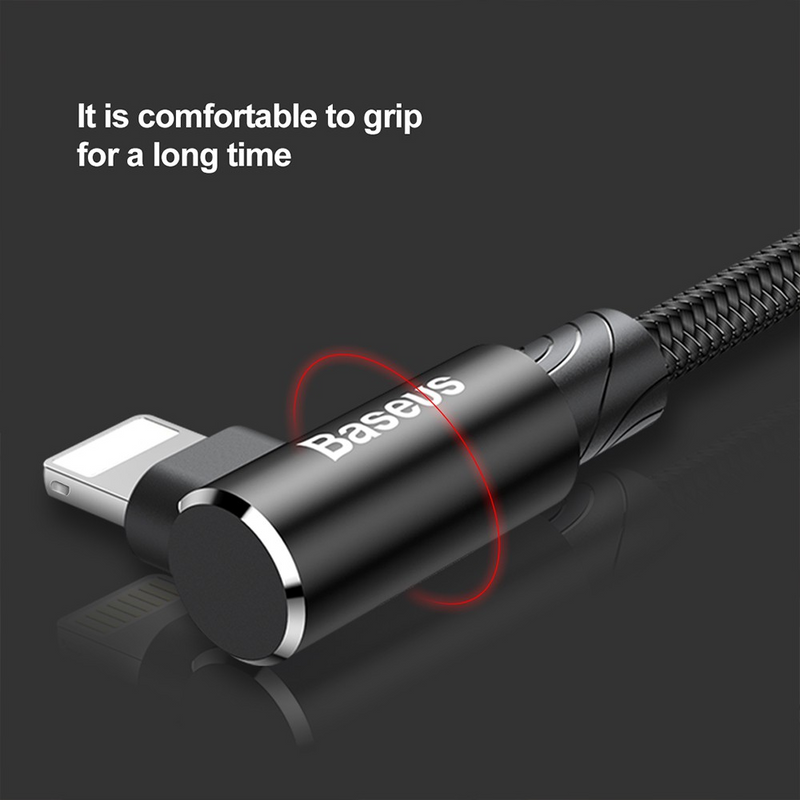 Load image into Gallery viewer, Baseus MVP Elbow Type Cable USB For IP 2A 1M

