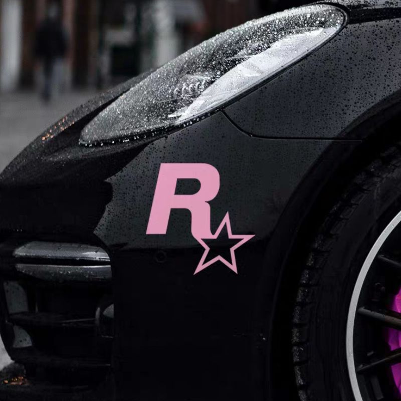 Load image into Gallery viewer, R Star Car Stickers Electric Game Around GTA5 Speed Car Body Scratch Stickers Fuel Tank Cover Stickers - i-Station Mobile Phone &amp; Electronic Device Repair and Accessories
