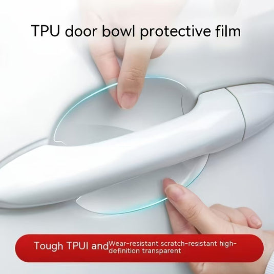Universal TPU Transparent Door Handle Protective Film – Scratch-Resistant & Self-Adhesive (8 Pcs) - i-Station Mobile Phone & Electronic Device Repair and Accessories