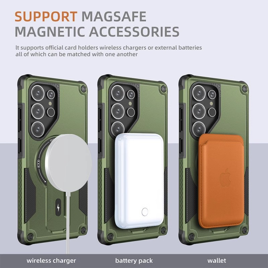 [Magsafe Compatible][Built-in Stand] Samsung Galaxy A37 - Military-Grade Shockproof Case - i-Station Mobile Phone & Electronic Device Repair and Accessories