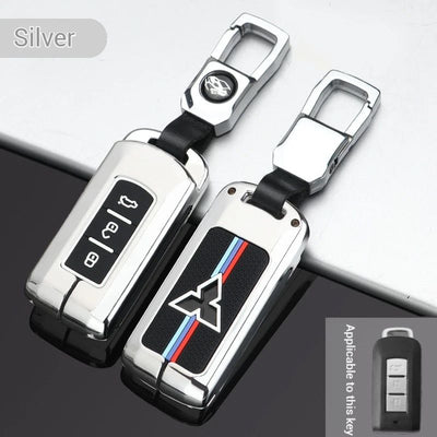 Mitsubishi Zinc Alloy + Silicone Car Key Fob Case Cover For Outlander, Eclipse Cross, ASX, Pajero, Lancer - i-Station Mobile Phone & Electronic Device Repair and Accessories