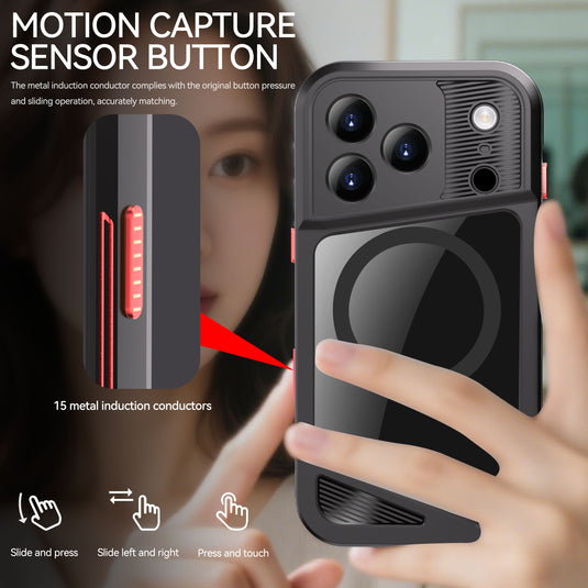 [Magsafe Compatible] [GTM Series][Latest Version] Apple iPhone 17/Air/Pro/Pro Max - Redpepper Shellbox Full Covered Metal Waterproof Heavy Duty Tough Armor Case