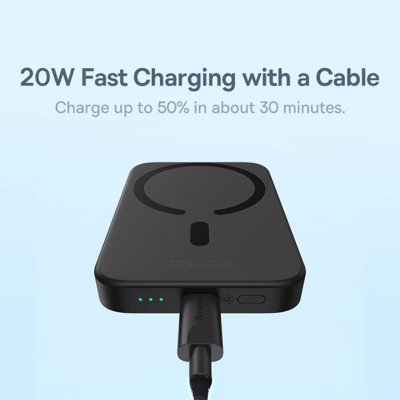 Load image into Gallery viewer, Baseus Magnetic Mini Air Wireless Fast Charge Power Bank 6000mAh 20W

