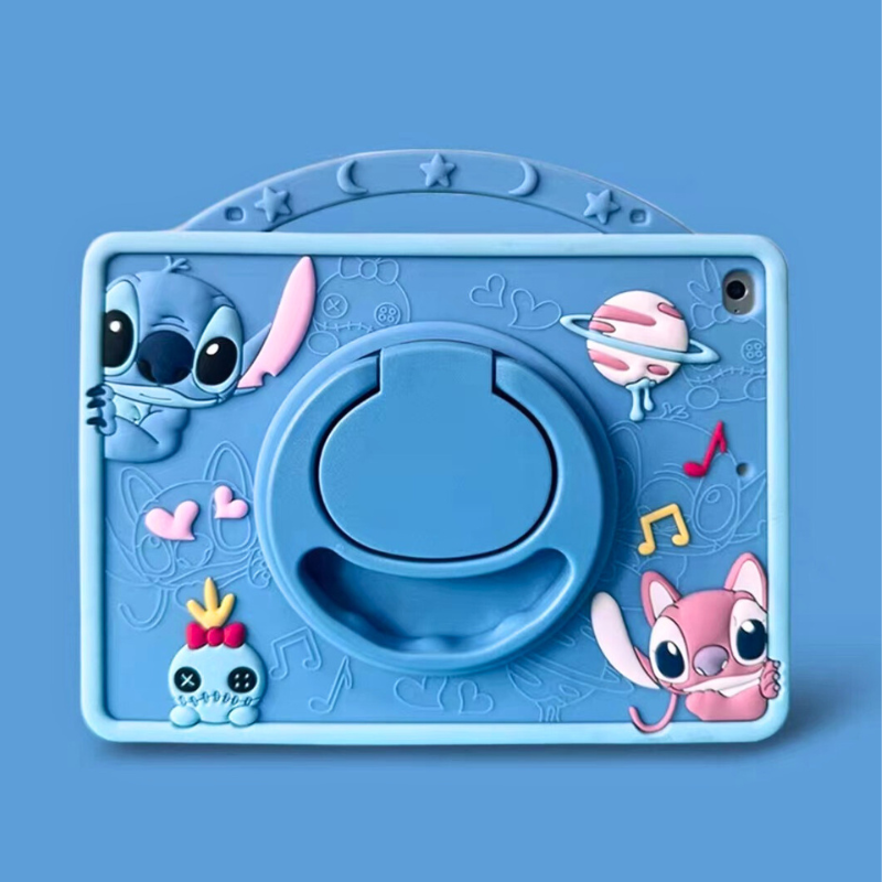 Load image into Gallery viewer, [Built-in Ring Holder][With Pen Slot] Xiaomi Redmi Pad Pro 12.1’’ (2024) Stitch Cartoon Silicone Anti-Drop Protective Case
