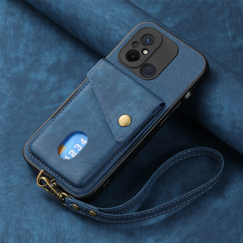 Load image into Gallery viewer, [With Lanyard] Xiaomi Redmi K60 Ultra/Pro Leather Card Holder Full-Wrap Shockproof Wallet Series Case
