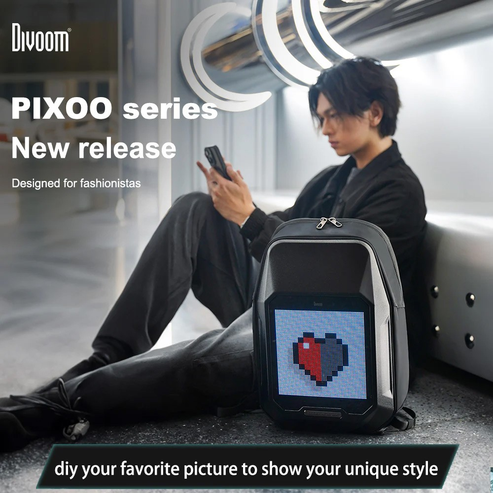 Divoom Cyberbag Pixel Art LED Backpack - i-Station Mobile Phone & Electronic Device Repair and Accessories