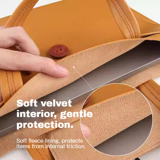 Microsoft Surface Laptop 13"/ 14"/15"/16" - Business Minimalist Waterproof PU Soft Leather Carry Case