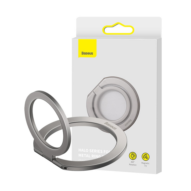 Load image into Gallery viewer, Baseus Halo Series Foldable Metal Ring Stand (Single-ring)
