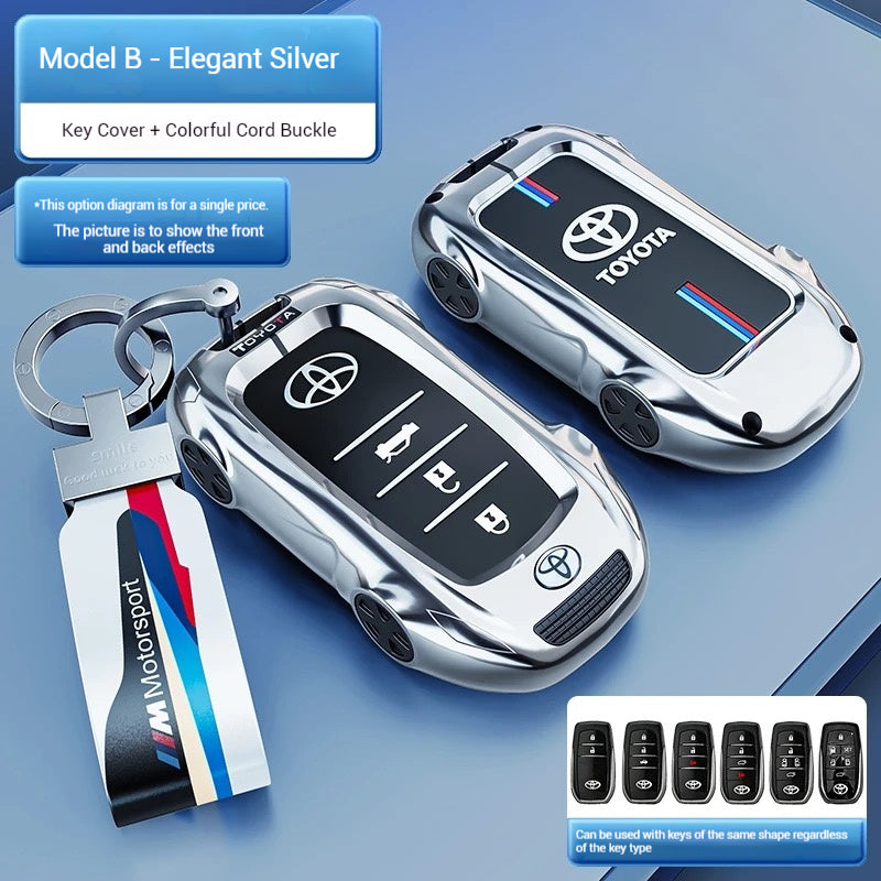 Load image into Gallery viewer, Toyota Car Key Fob Case Cover For Camry, RAV4, Corolla, Highlander, Avalon, Land Cruiser
