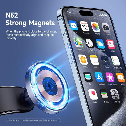 Universal 15W Wireless Adjustable V3 Magnetic Car Phone Mount