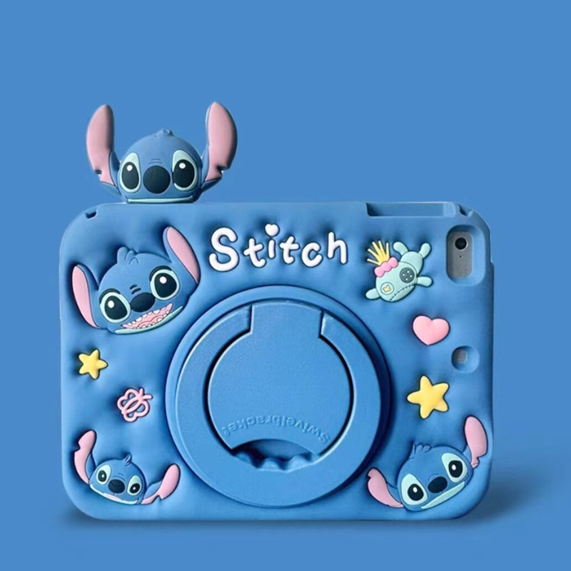 Load image into Gallery viewer, [Built-in Ring Holder][With Pen Slot] Xiaomi Redmi Pad 10.61’’ (2022) Stitch Cartoon Silicone Anti-Drop Protective Case
