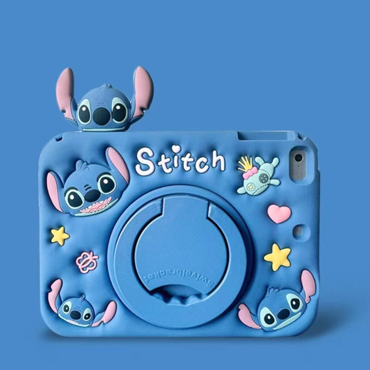 [Built-in Ring Holder][With Pen Slot] Xiaomi Redmi Pad SE 11’’ 2023 Stitch Cartoon Silicone Anti-Drop Protective Case