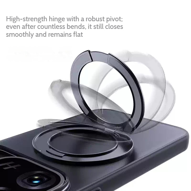 Load image into Gallery viewer, OPPO Find X10 Pro Max - Frosted Clear Magnetic Phone Case with 360° Rotating Stand
