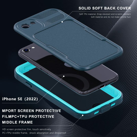 [Mars Series] Apple iPhone 7 / 8 / iPhone SE 2 (2020) / SE 3 (2022) - Shellbox Full Covered Waterproof Heavy Duty Tough Armor Case