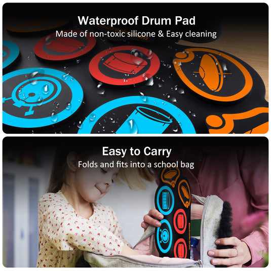 Kids Roll-Up Portable Electronic Drum Pad Kit - i-Station Mobile Phone & Electronic Device Repair and Accessories