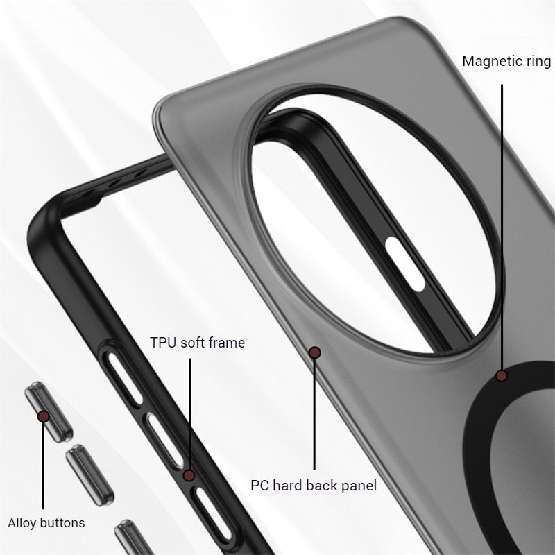 Load image into Gallery viewer, [Magsafe Compatible] OnePlus 12 5G - Full Covered Frosted Clear Design With Magnetic Case
