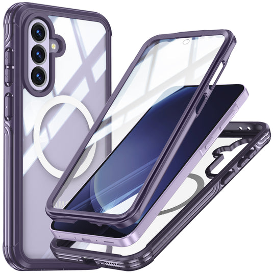 [Magsafe Compatible] Samsung Galaxy A36 & A37 & A56 - 9H Glass Three-proof Full Cover Heavy Duty Series Case - i-Station Mobile Phone & Electronic Device Repair and Accessories