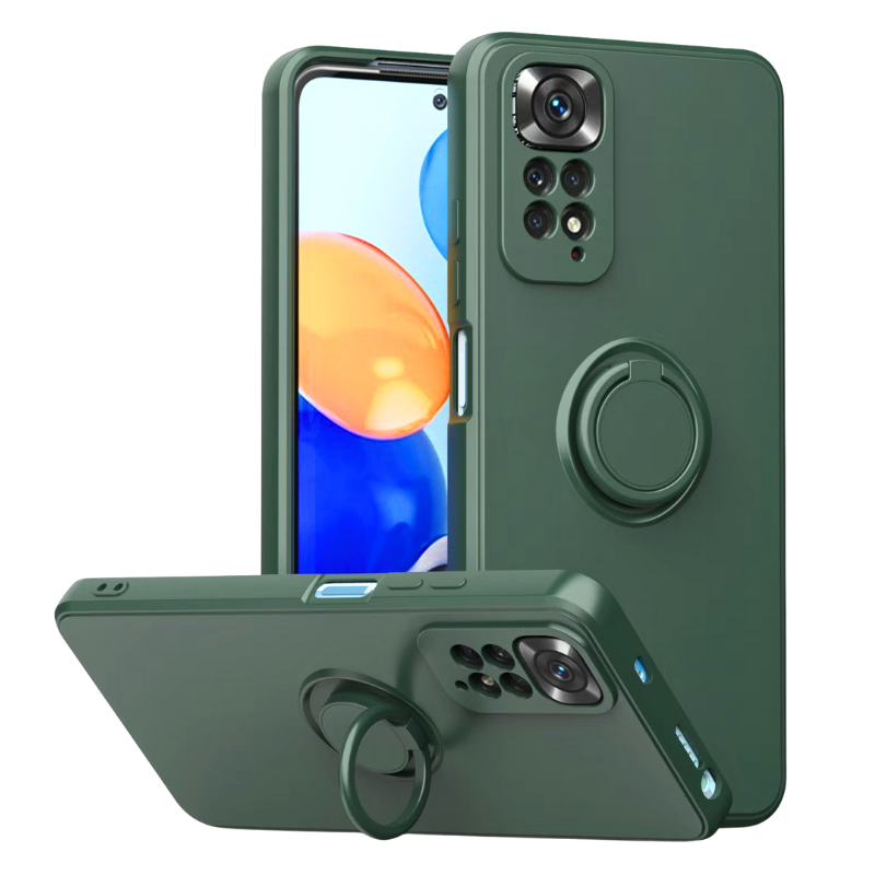 Load image into Gallery viewer, [Built-in Stand] Xiaomi Redmi Note 11/S Liquid Silicone Drop-Proof Stand Series Case
