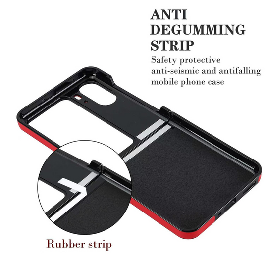 [With Metal Buckle] OPPO Find N3 Flip (PHT110/CPH2519) Leather Luxury Shockproof Essentials Series Case