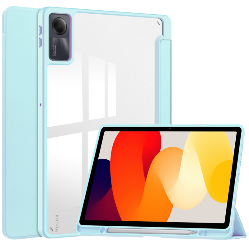 Load image into Gallery viewer, Xiaomi Redmi Pad SE 11’’ 2023 (23073RPBFG) Smart Tri-fold Acrylic Shockproof Case With Pen Slot
