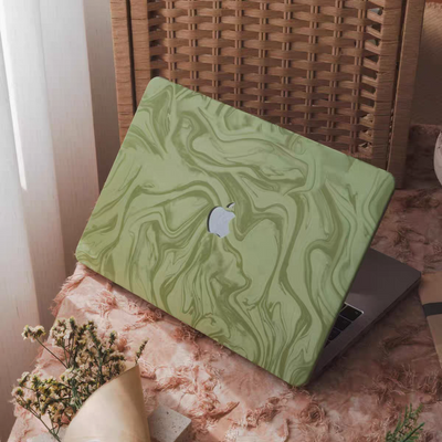 Apple MacBook Air 13"  (A1932 & A2179 & A2337) - 3D Velvet Touch PU Full-Body Protection Cover Case - i-Station Mobile Phone & Electronic Device Repair and Accessories