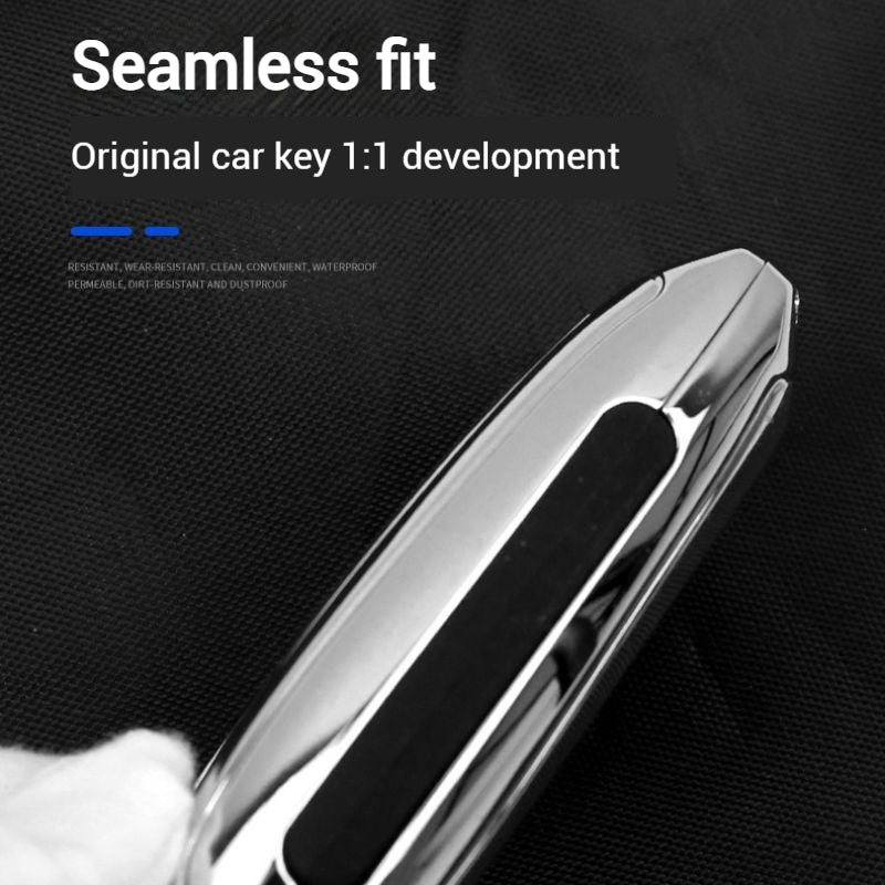 Load image into Gallery viewer, Subaru Metal Shell &amp; Soft Silicone Full Protection Remote Car Key Fob Case Cover For Outback, Forester, Impreza, WRX, XV, Crosstrek, Legacy
